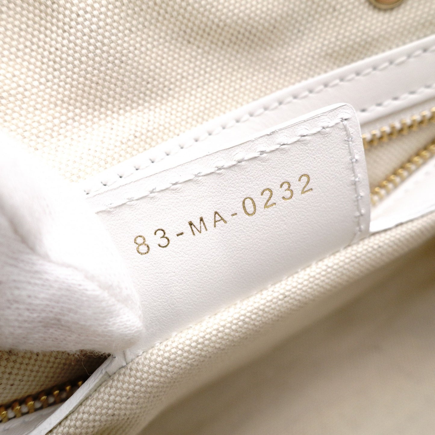 Christian Dior Small Bowling Bag Vibe Handbag, Leather, White, 2-Way