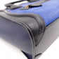 CELINE Luggage Nano Shopper Handbag, Leather/Suede, Blue, 2-Way Crossbody