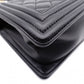 CHANEL Lambskin Boy Chanel 25 Shoulder Bag, Leather, Black with Gold Hardware
