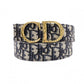 DIOR Dior Jacquard Dior Oblique Belt, Canvas and Leather, Navy, Size 90