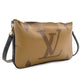 Louis Vuitton Giant Monogram Shoulder Bag Brown Logo Leather PVC 7-3-985
