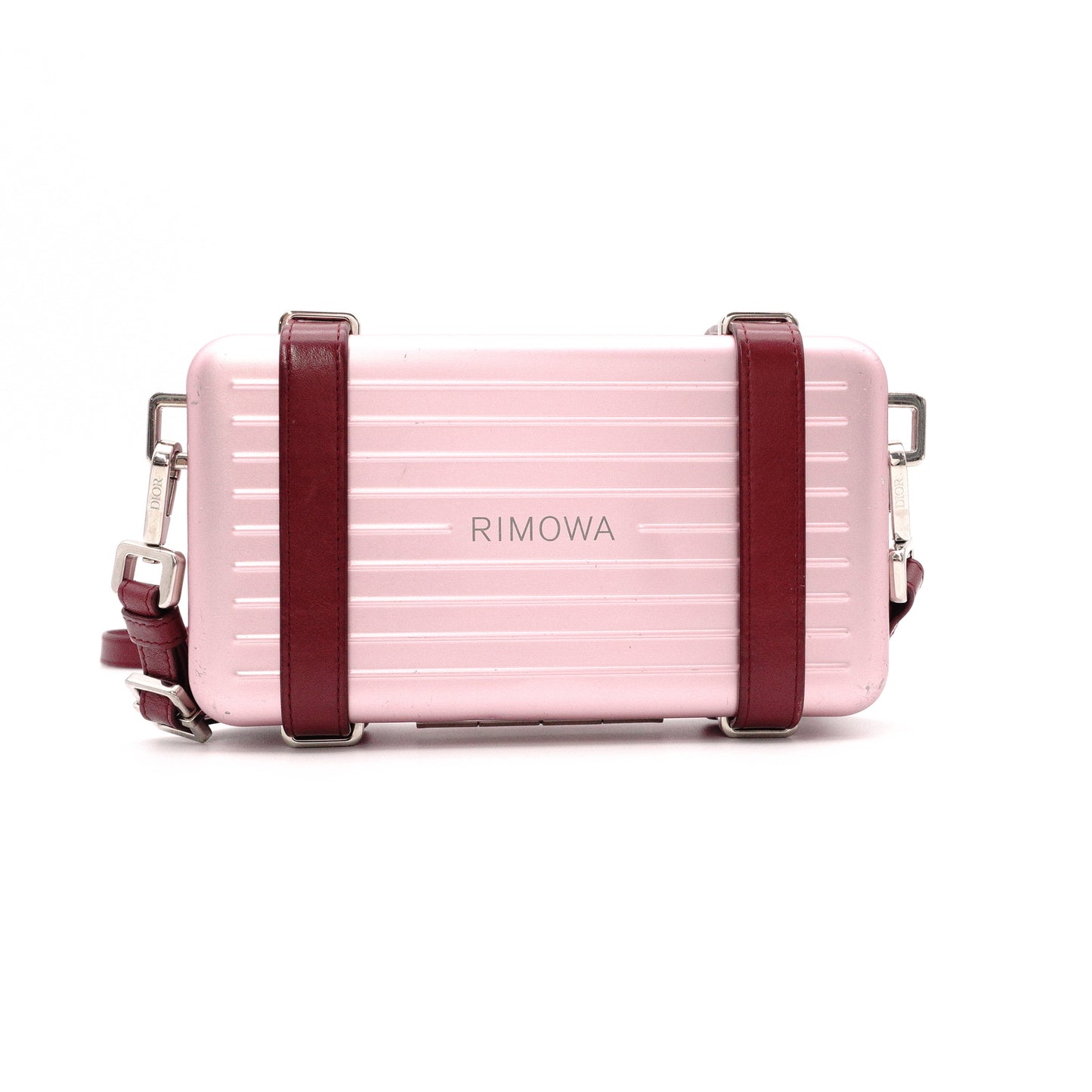Dior x Rimowa Collaboration Personal Clutch Bag / Shoulder Bag / Aluminum Pink Crossbody