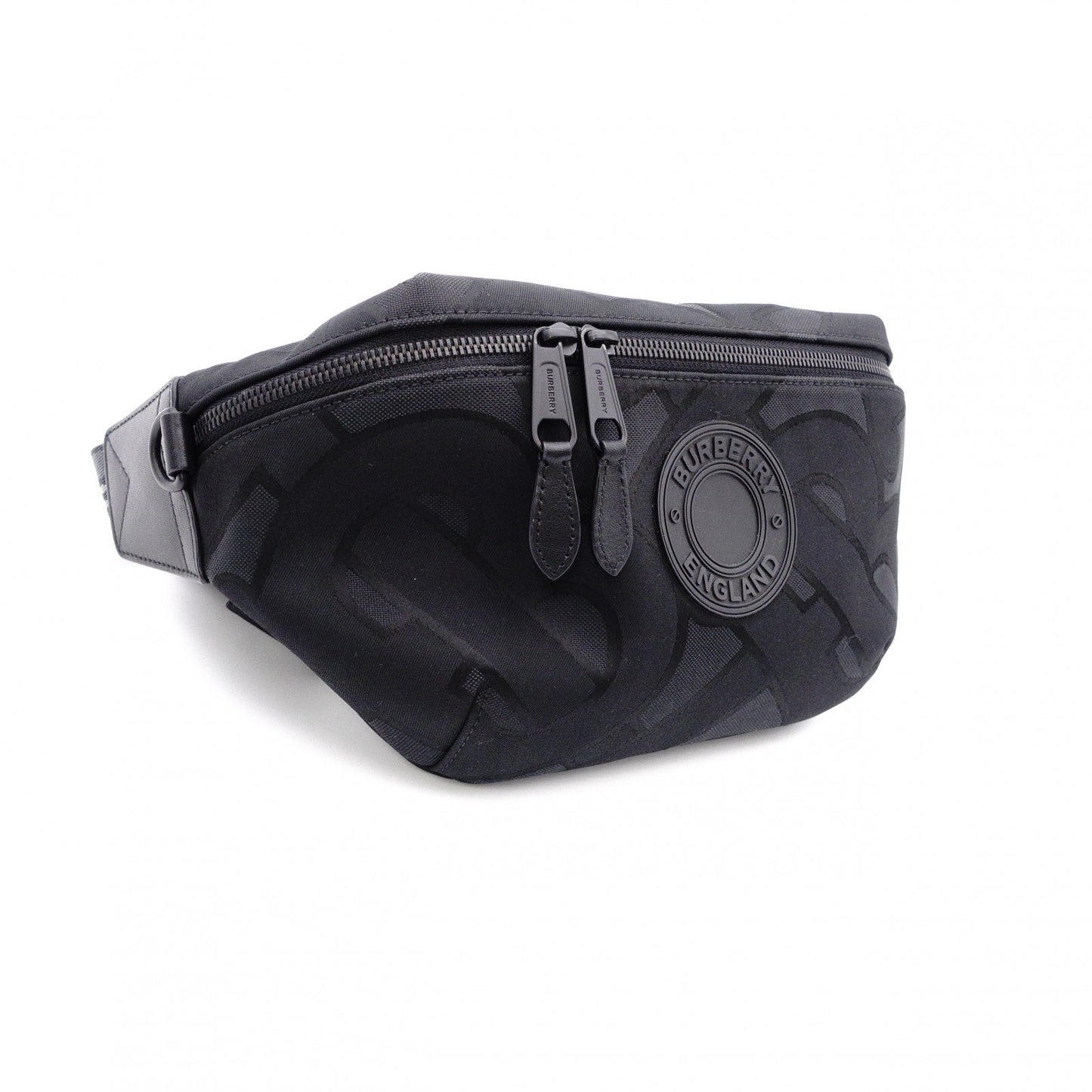 BURBERRY Body Bag, Nylon, Black, Bum Bag, Belt Bag, Black, Unisex, Logo