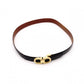 Salvatore Ferragamo Reversible Double Gancini Belt, Leather, Black