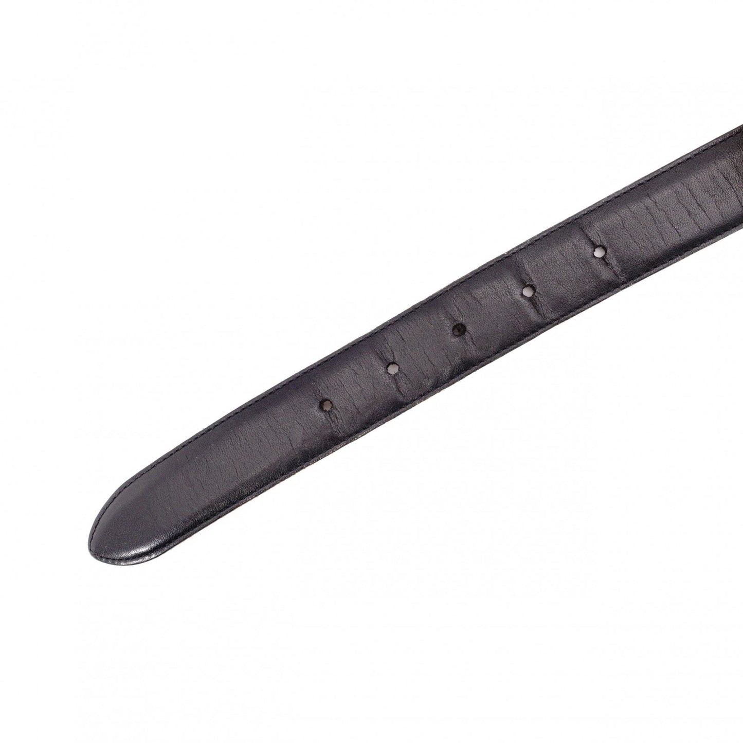 Salvatore Ferragamo Reversible Double Gancini Belt, Leather, Black