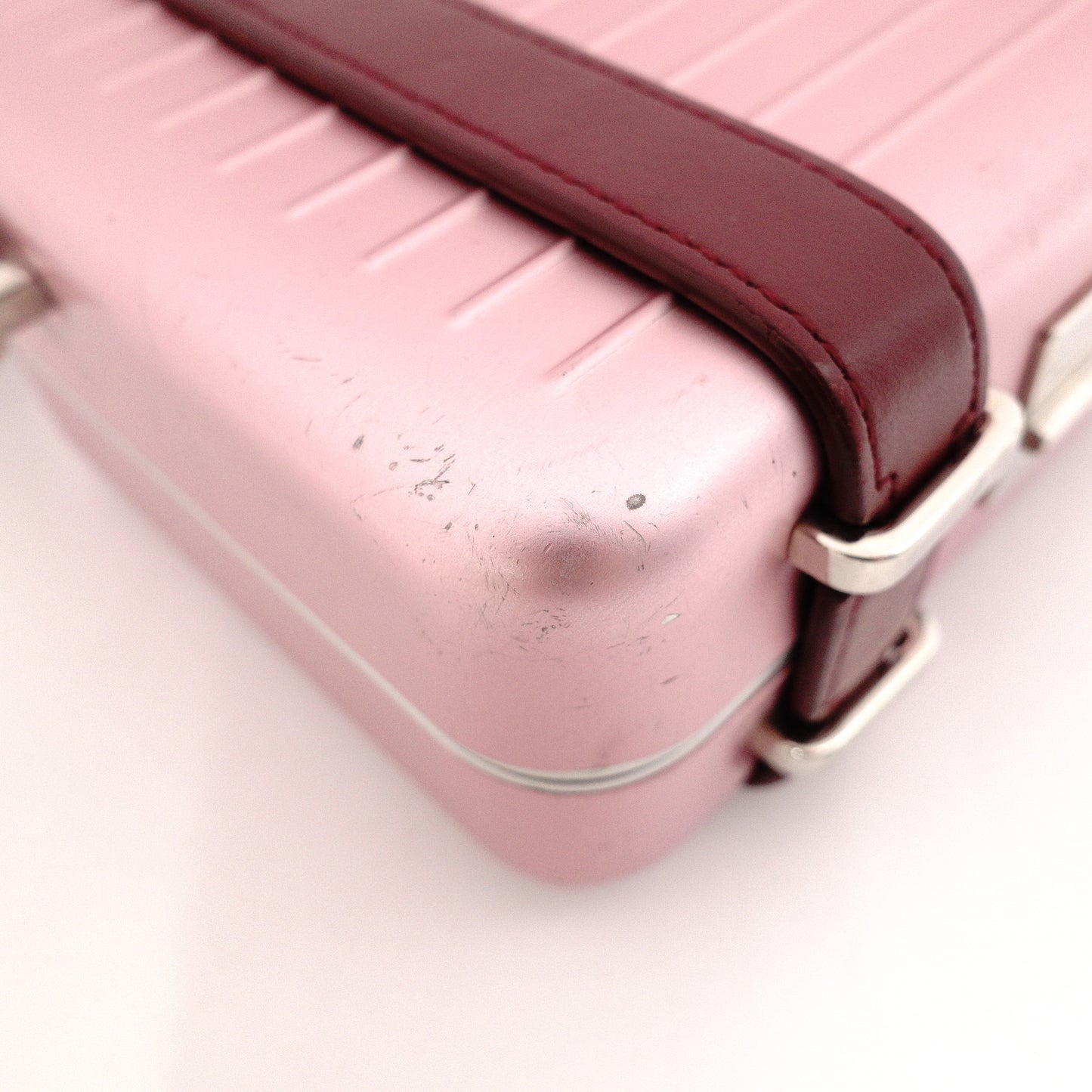 Dior x Rimowa Collaboration Personal Clutch Bag / Shoulder Bag / Aluminum Pink Crossbody