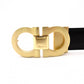 Salvatore Ferragamo Reversible Double Gancini Belt, Leather, Black