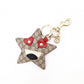 GUCCI Star Motif GG Pattern Charm, Metal/PVC, Beige