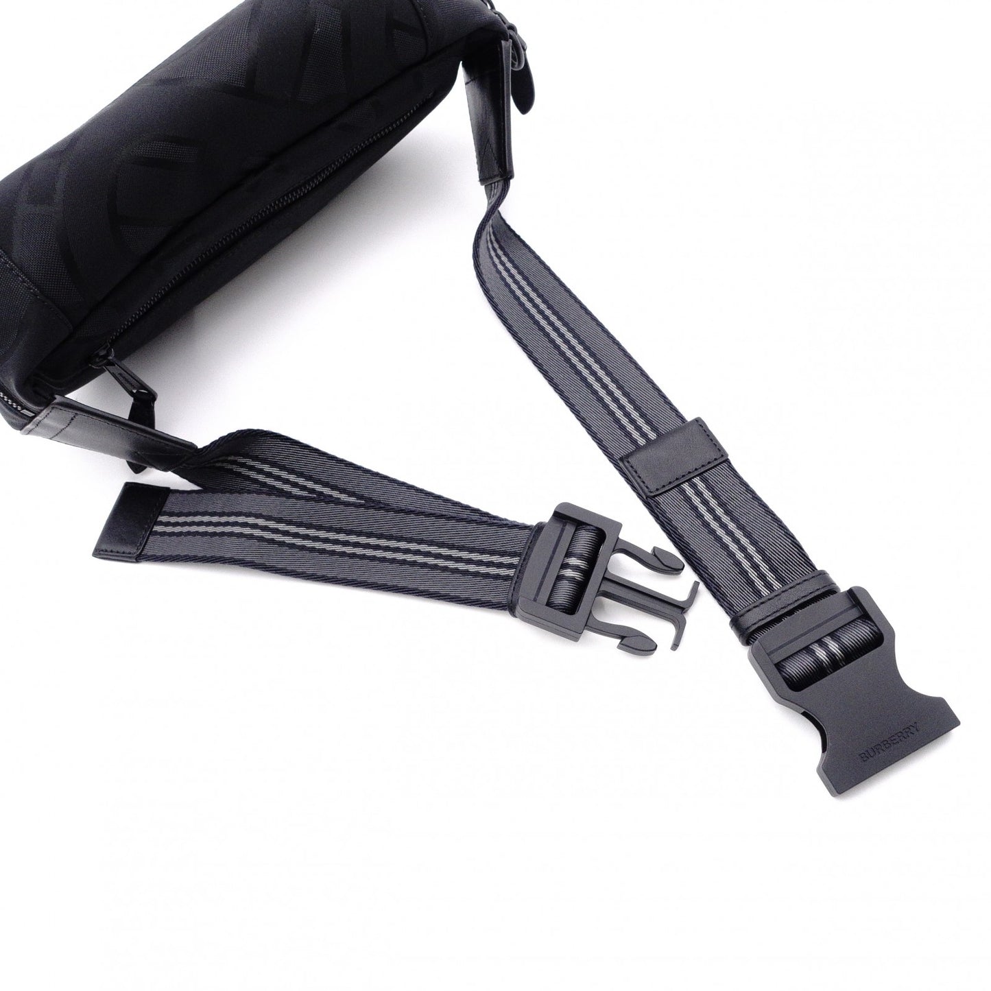 BURBERRY Body Bag, Nylon, Black, Bum Bag, Belt Bag, Black, Unisex, Logo