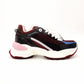 Louis Vuitton LOUIS VUITTON Run 55 Line Sneakers EU38 Approx. 24–9.6" Bordeaux × Pink Women's R801459