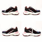 Louis Vuitton LOUIS VUITTON Run 55 Line Sneakers EU38 Approx. 24–9.6" Bordeaux × Pink Women's R801459