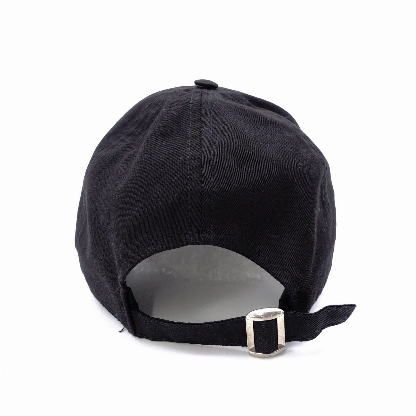 CELINE Baseball Cap, Canvas, Black, Size M