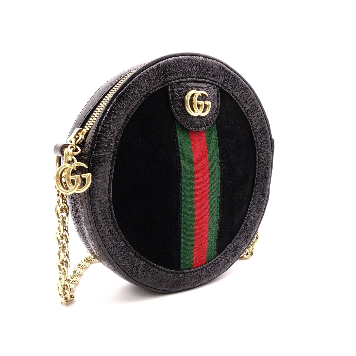 GUCCI GG Marmont Shoulder Bag, Leather, Black, Gold Hardware, Crossbody