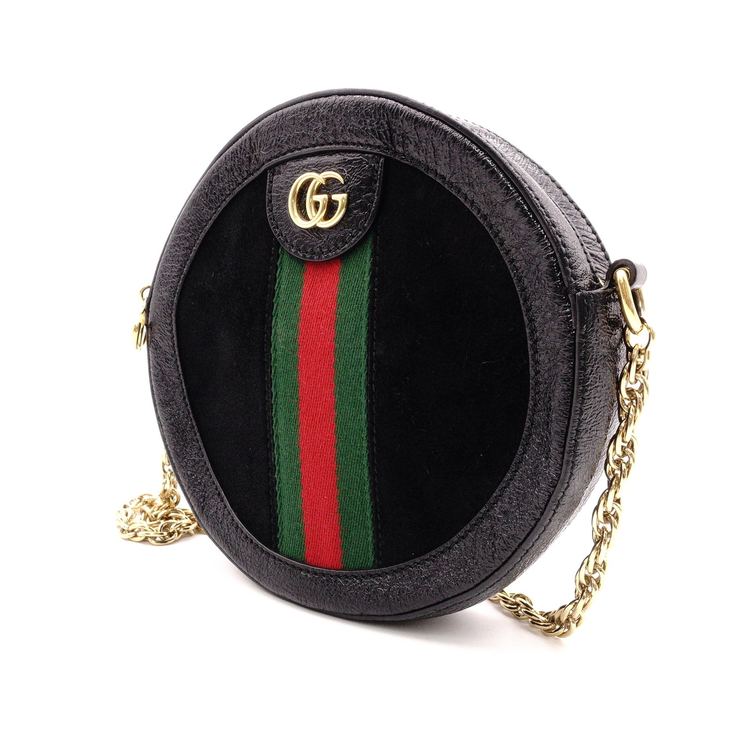 GUCCI GG Marmont Shoulder Bag, Leather, Black, Gold Hardware, Crossbody