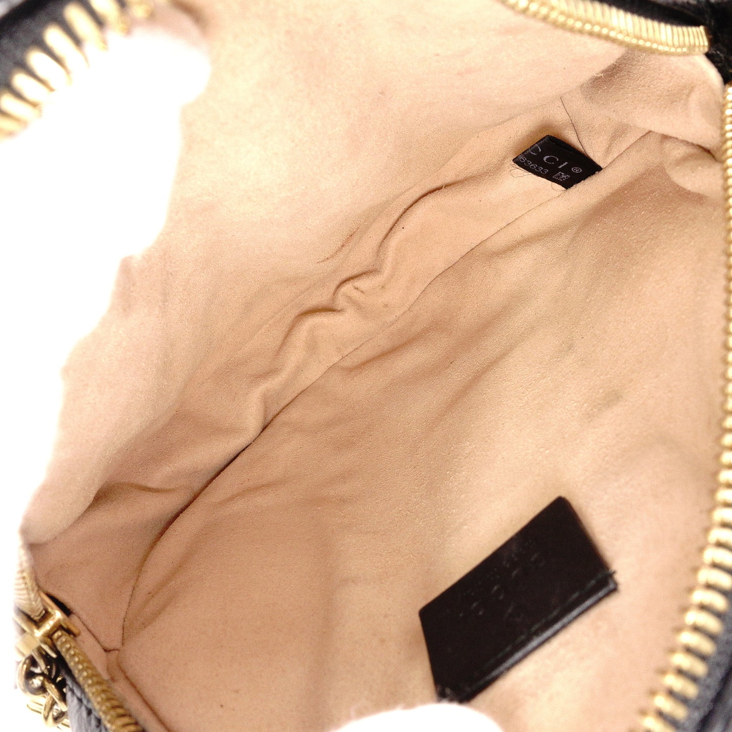 GUCCI GG Marmont Shoulder Bag, Leather, Black, Gold Hardware, Crossbody