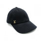 LOUIS VUITTON Cap LV Iconic Canvas Black M7050M