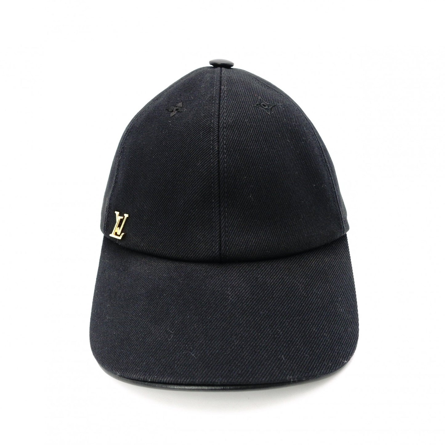 LOUIS VUITTON Cap LV Iconic Canvas Black M7050M