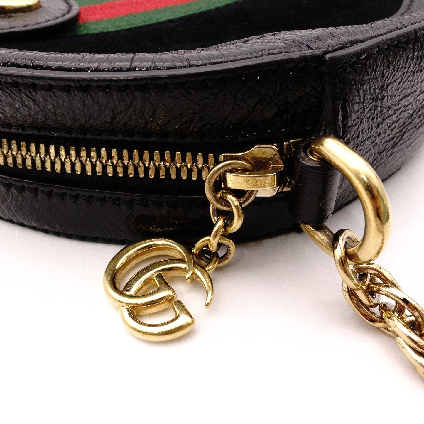 GUCCI GG Marmont Shoulder Bag, Leather, Black, Gold Hardware, Crossbody