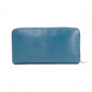 LOUIS VUITTON Zippy Wallet Epi Long Wallet, Leather, Blue