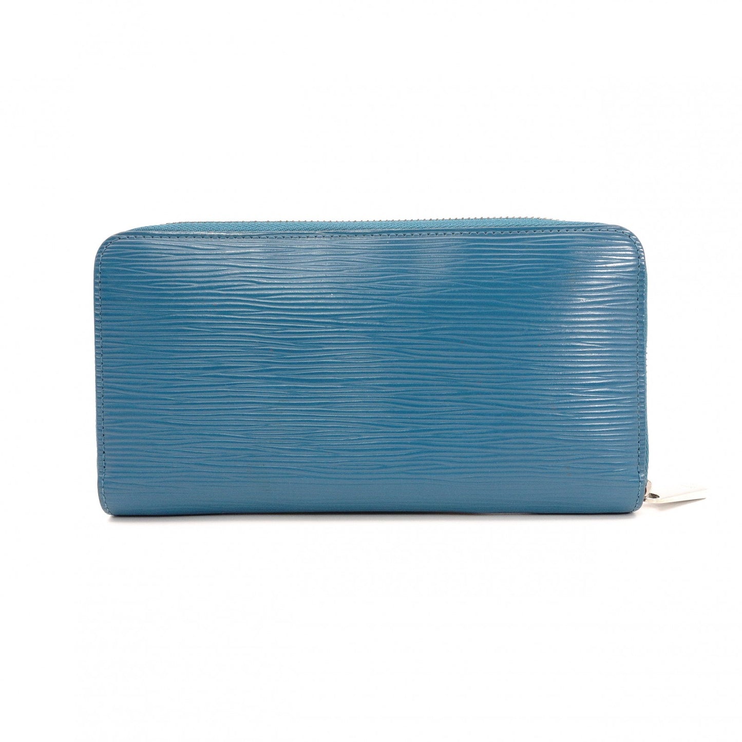 LOUIS VUITTON Zippy Wallet Epi Long Wallet, Leather, Blue