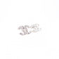 CHANEL Earrings, Metal, Rhinestones, Silver, CC Logo, Comes with Box
