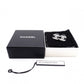 CHANEL Earrings, Metal, Rhinestones, Silver, CC Logo, Comes with Box