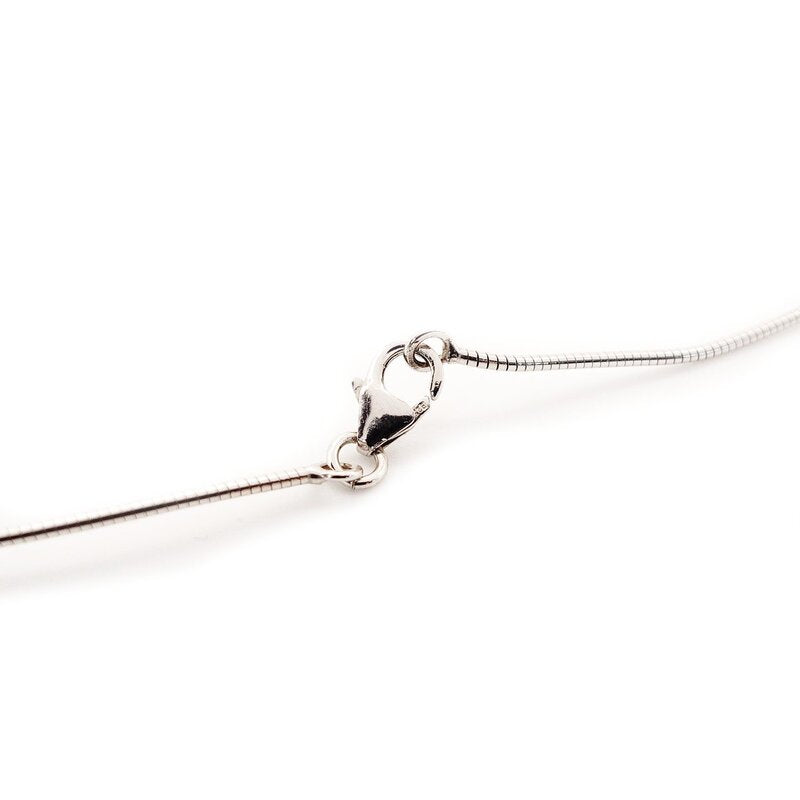 Hermès HERMES Cage d'Or H Cube Necklace Blue × Silver H Logo With Box 7-9-418