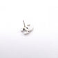CHANEL Earrings, Metal, Rhinestones, Silver, CC Logo, Comes with Box