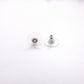 CHANEL Earrings, Metal, Rhinestones, Silver, CC Logo, Comes with Box