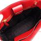 PRADA Saffiano Leather Handbag Red Leather 2-Way Red Gold Hardware Crossbody R801479