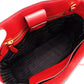 PRADA Saffiano Leather Handbag Red Leather 2-Way Red Gold Hardware Crossbody R801479