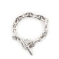 HERMES Chain Link MM Bracelet 16 Links Silver Bangle Sterling Silver 925 57g 6-8-606