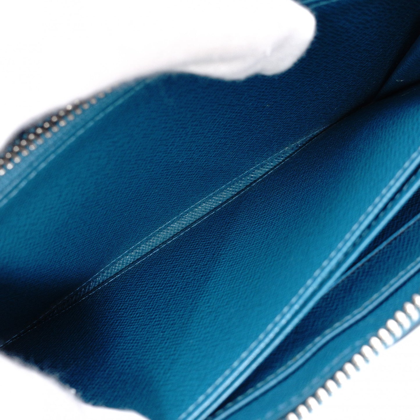 LOUIS VUITTON Zippy Wallet Epi Long Wallet, Leather, Blue