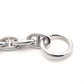 HERMES Chain Link MM Bracelet 16 Links Silver Bangle Sterling Silver 925 57g 6-8-606