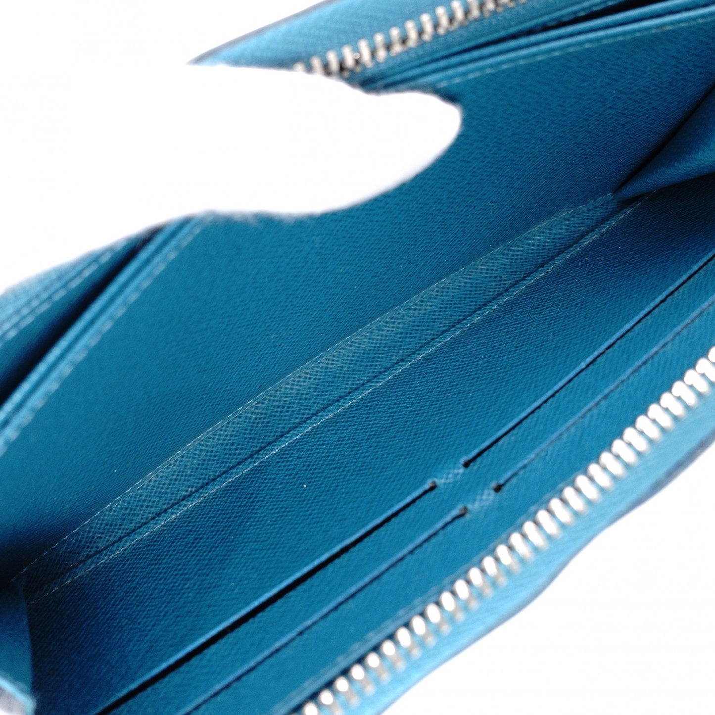 LOUIS VUITTON Zippy Wallet Epi Long Wallet, Leather, Blue