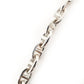 HERMES Chain Link MM Bracelet 16 Links Silver Bangle Sterling Silver 925 57g 6-8-606