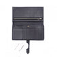HERMES Béan Soufflé Long Wallet, Leather, Black, Epson, Gold Hardware, □J Stamped