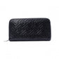 BURBERRY TB Monogram Long Wallet, Leather, Black