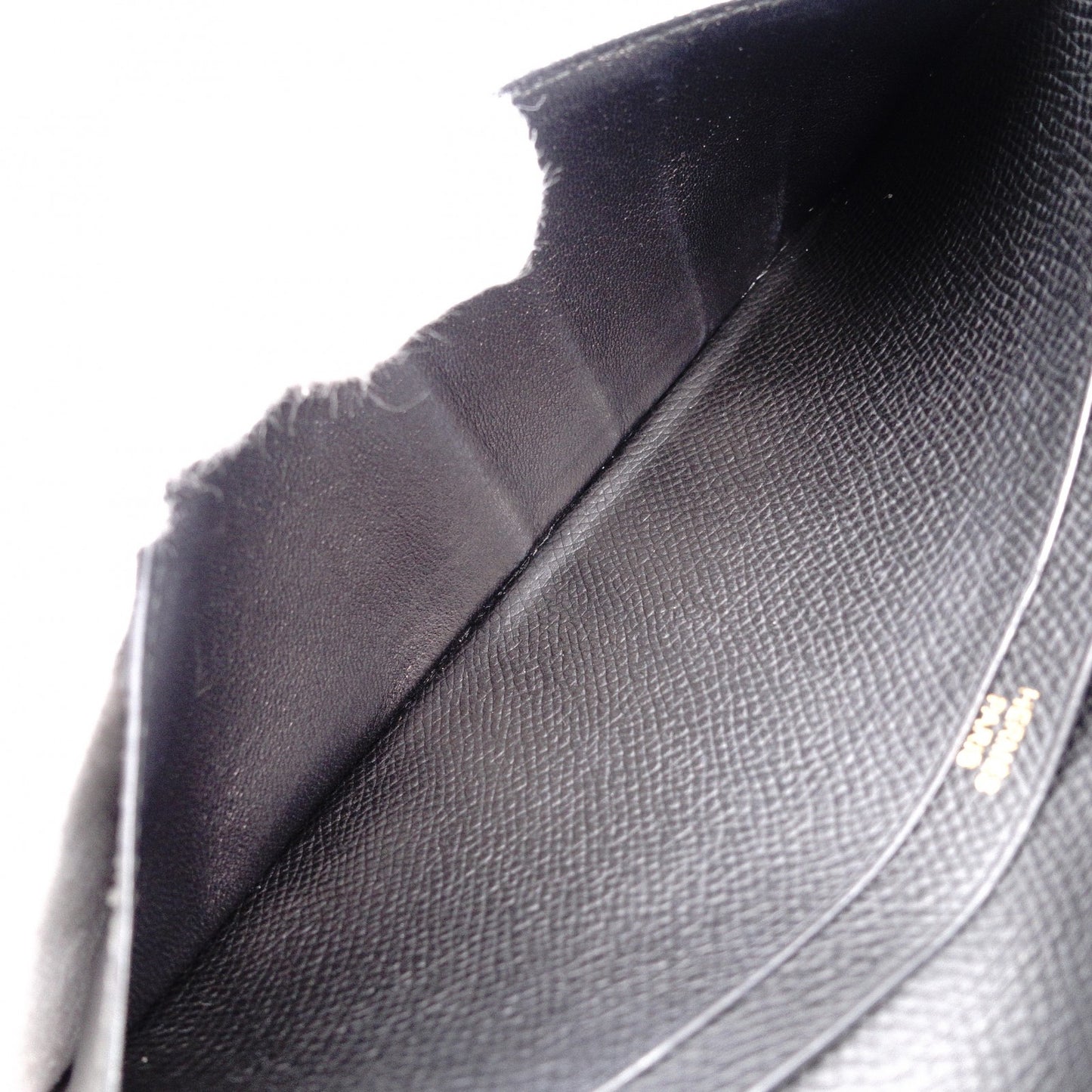 HERMES Béan Soufflé Long Wallet, Leather, Black, Epson, Gold Hardware, □J Stamped