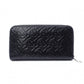 BURBERRY TB Monogram Long Wallet, Leather, Black