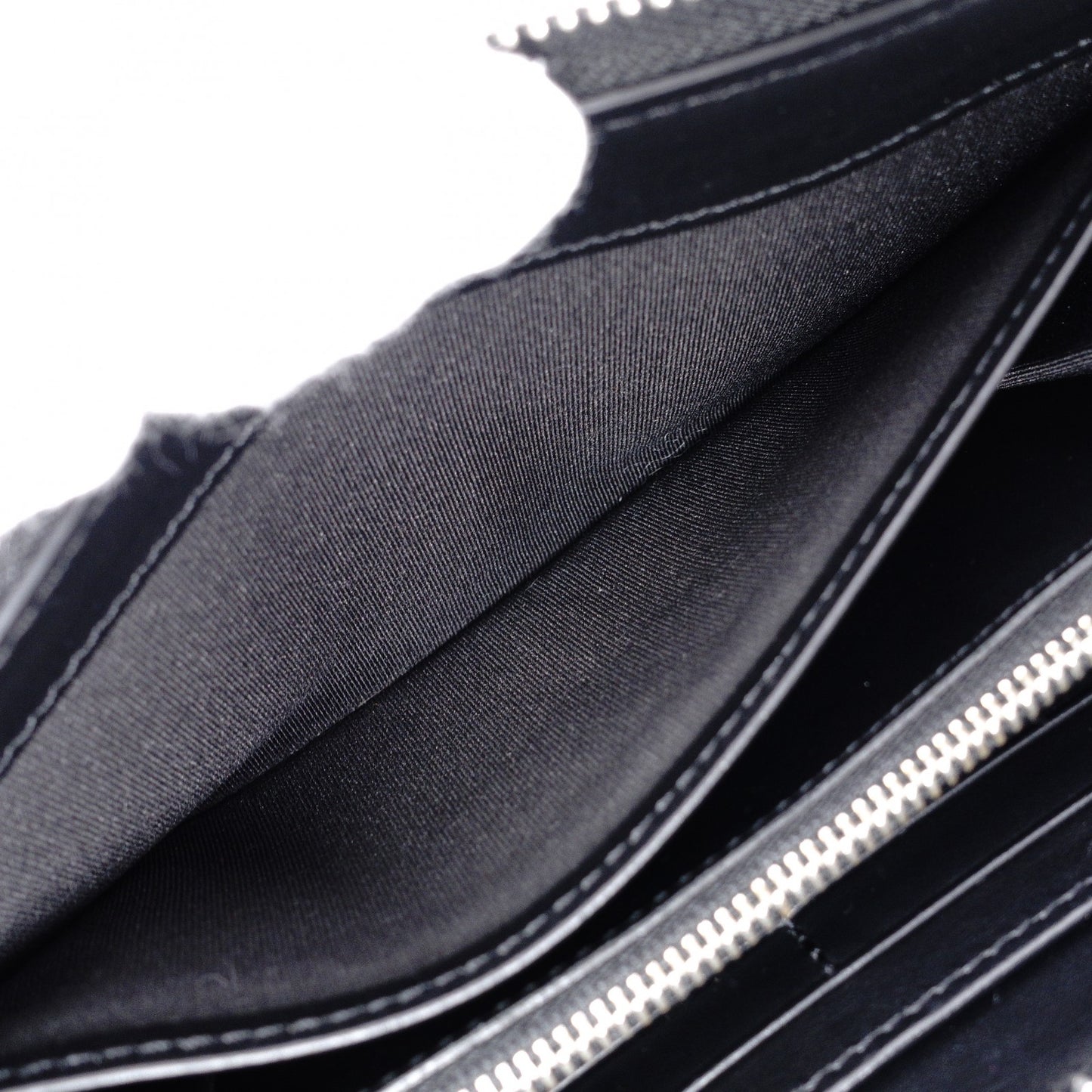 BURBERRY TB Monogram Long Wallet, Leather, Black