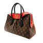 LOUIS VUITTON Tuileries Tote Bag 2-Way Brown × Red Handbag PVC Leather Monogram R801370