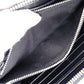 BURBERRY TB Monogram Long Wallet, Leather, Black