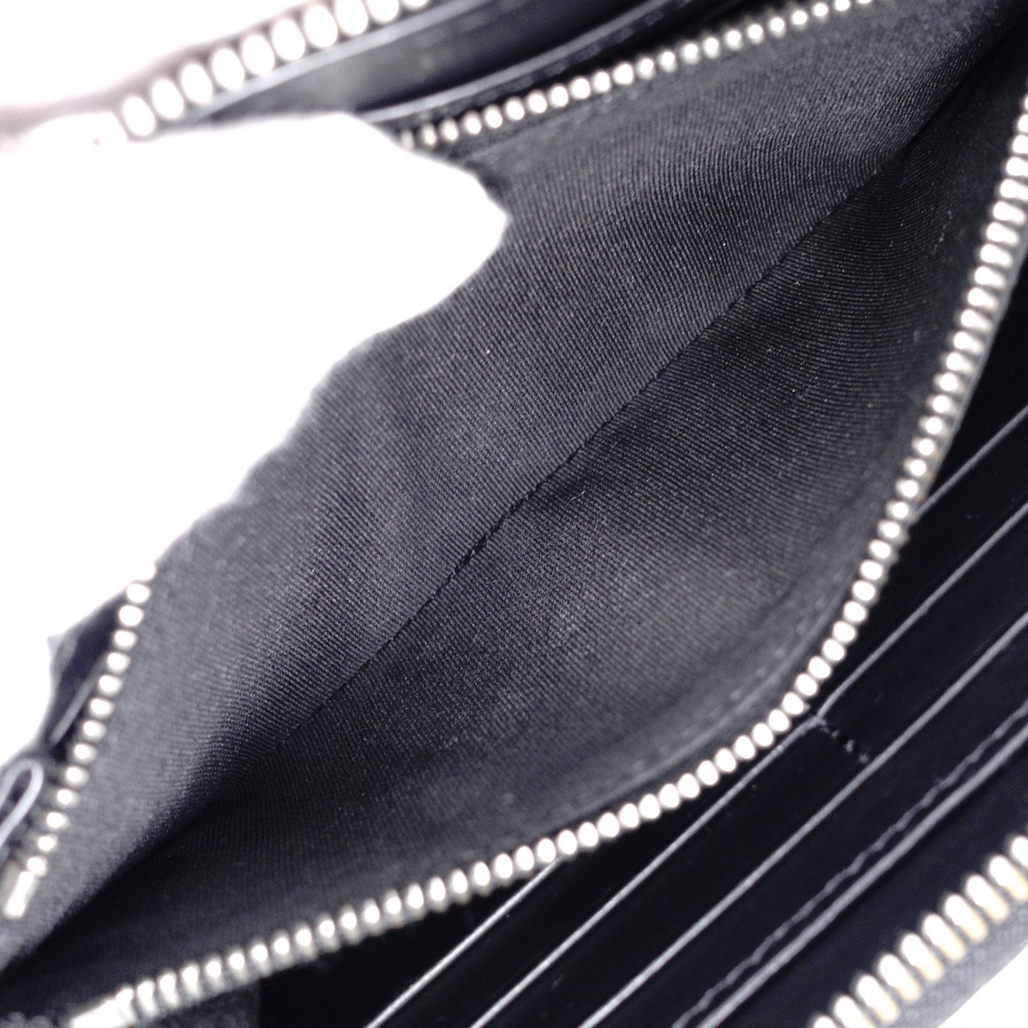 BURBERRY TB Monogram Long Wallet, Leather, Black