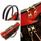 LOUIS VUITTON Tuileries Tote Bag 2-Way Brown × Red Handbag PVC Leather Monogram R801370
