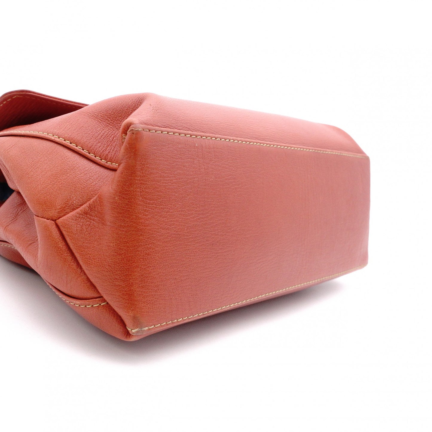 LOEWE Velázquez Handbag, Leather, Orange, 2-way, Gold Hardware, Vintage, Shoulder Bag