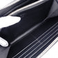 BURBERRY TB Monogram Long Wallet, Leather, Black