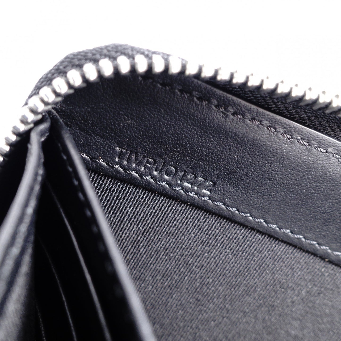 BURBERRY TB Monogram Long Wallet, Leather, Black