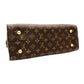 LOUIS VUITTON Tuileries Tote Bag 2-Way Brown × Red Handbag PVC Leather Monogram R801370