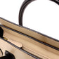 CELINE Luggage Nano Shopper Handbag, Leather, Beige/Black, 2-Way Crossbody